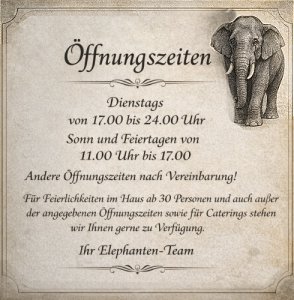 Unsere Öffnungszeiten Unsere Öffnungszeiten